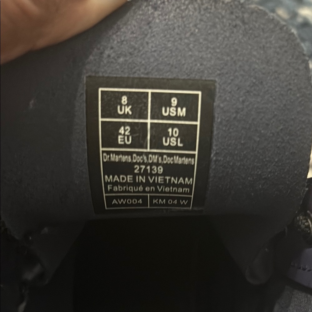 Dr. Martens Dark Purple Combat Boots - Picture 4 of 4